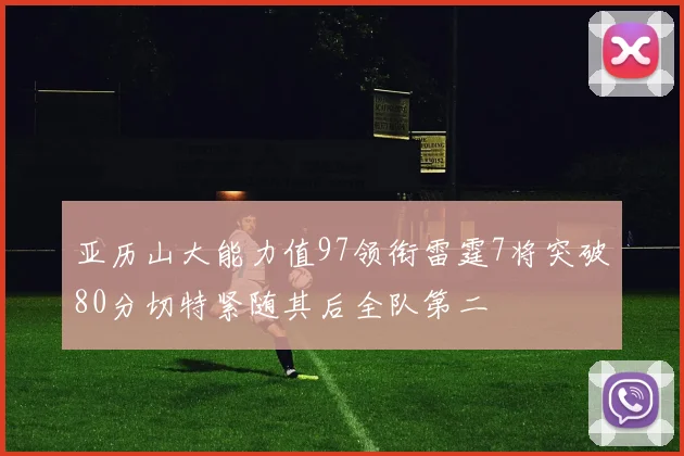亚历山大能力值97领衔雷霆7将突破80分切特紧随其后全队第二